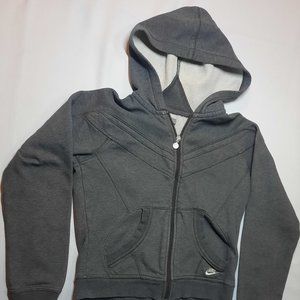 Nike Boys Fleece Lined Hoodie Gray Size Small (4-6)